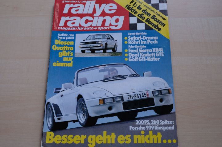 Deckblatt Rallye Racing (05/1983)